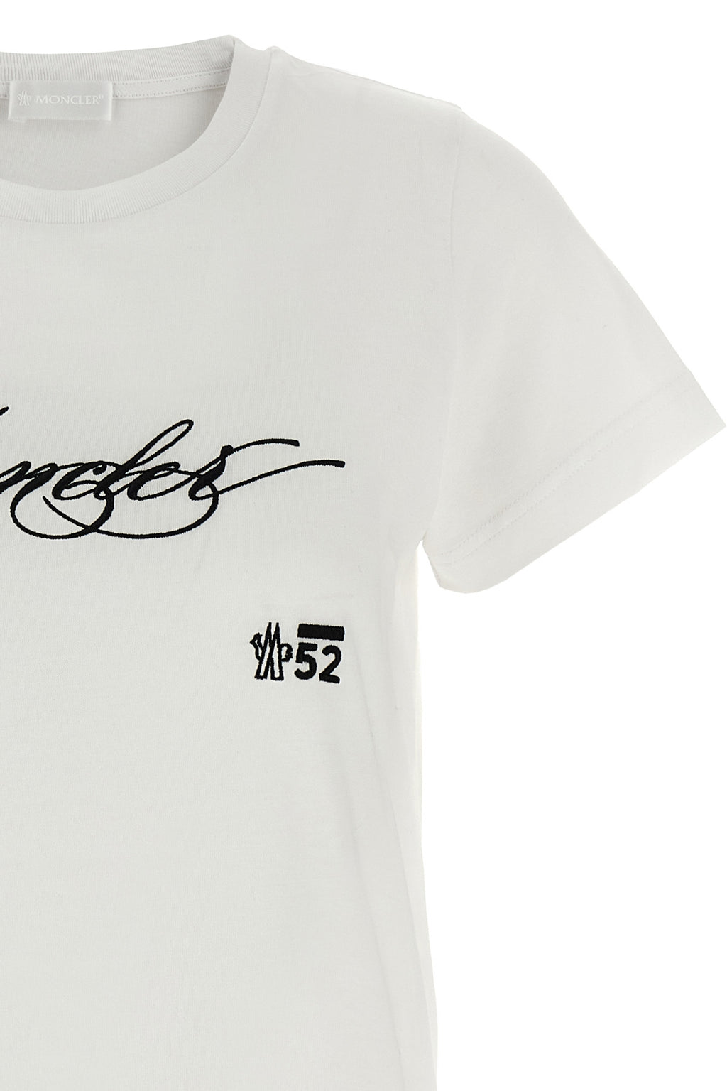 MONCLER Embroidery t-shirt For Women 100% cotton