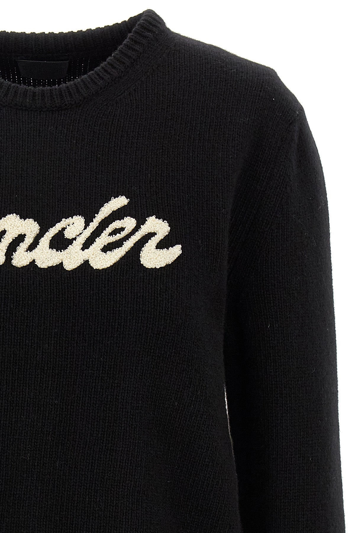 MONCLER Chenille logo sweater For Women 90% virgin wool 10% cachemire