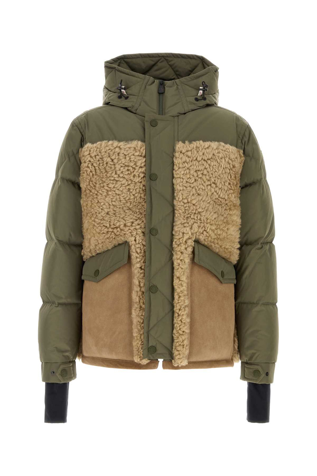 MONCLER GRENOBLE GIRFFORD JACKET For Men Exterior 1: 100% Polyester Exterior 2: 100% Shearling Lining: 100% Nylon Padding: 90% Down 10% Feather