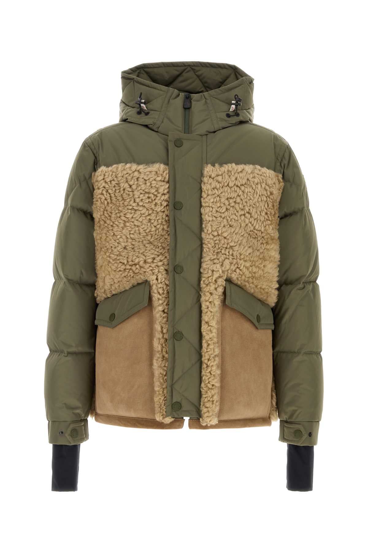 MONCLER GRENOBLE GIRFFORD JACKET For Men Exterior 1: 100% Polyester Exterior 2: 100% Shearling Lining: 100% Nylon Padding: 90% Down 10% Feather