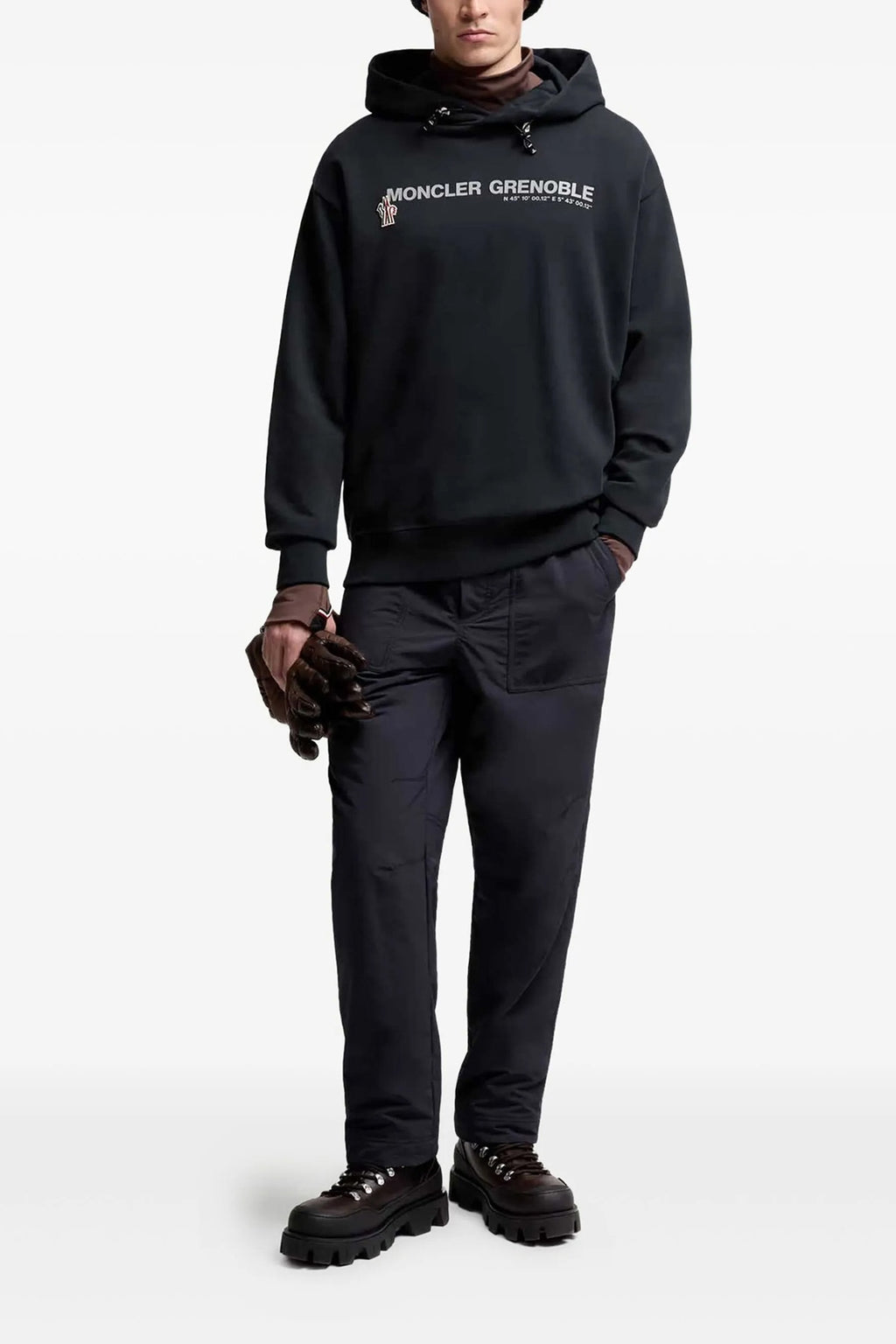 MONCLER GRENOBLE Logo hoodie For Men 100% cotton