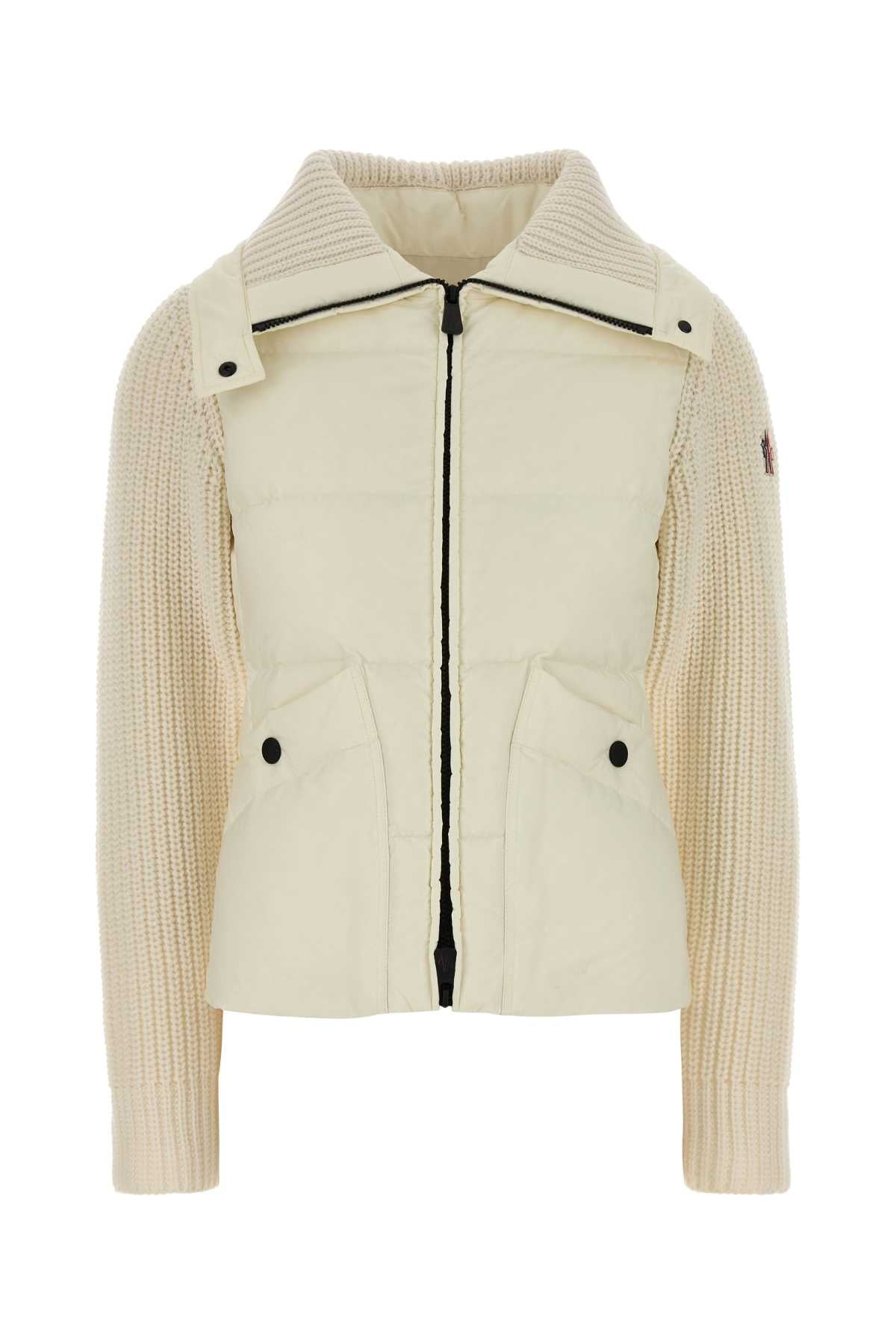 MONCLER GRENOBLE CARDIGAN For Women Exterior: 100% Wool Lining: 100% Polyester Padding: 90% Down 10% Feather