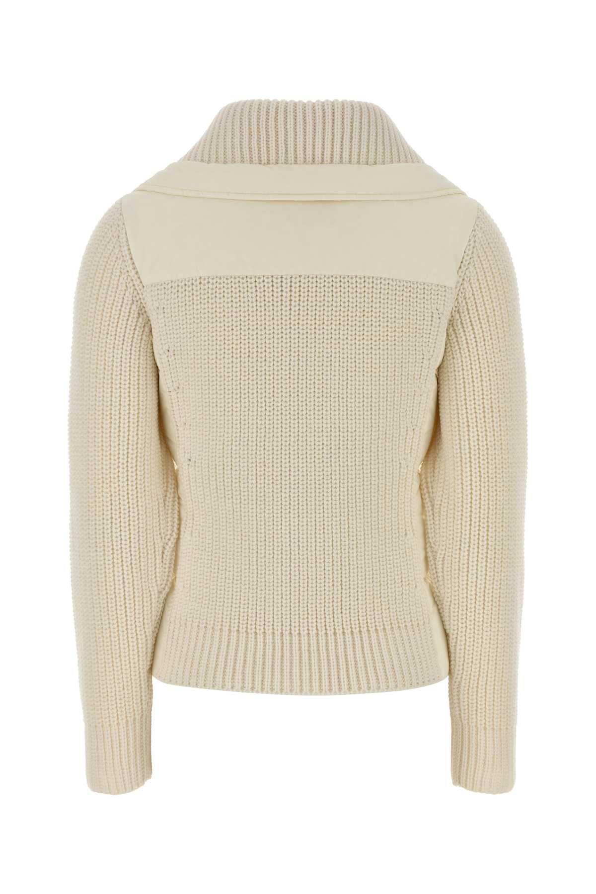 MONCLER GRENOBLE CARDIGAN For Women Exterior: 100% Wool Lining: 100% Polyester Padding: 90% Down 10% Feather