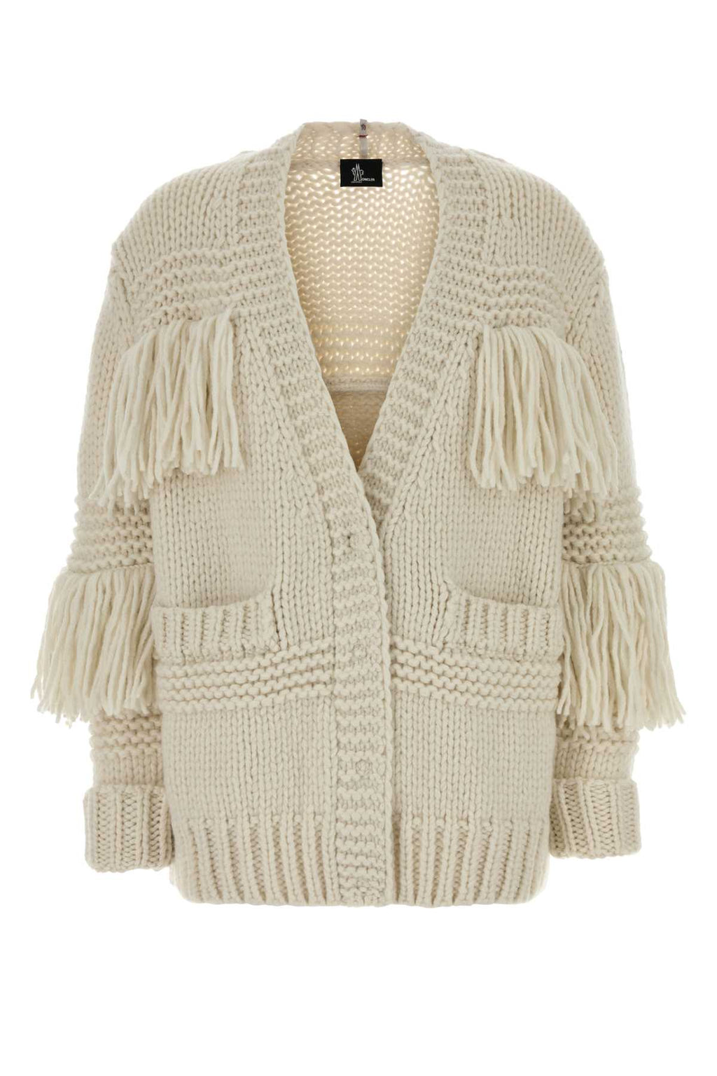 MONCLER GRENOBLE CARDIGAN For Women Exterior: 92% Virgin wool 8% Nylon