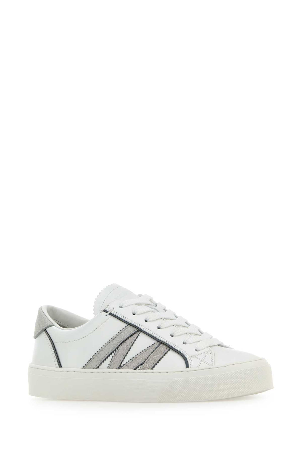 MONCLER MONACO2 LOW TOP SNEAKERS For Women Exterior: 100% Calf Interior: 100% Leather 100% Fabric Sole: Rubber