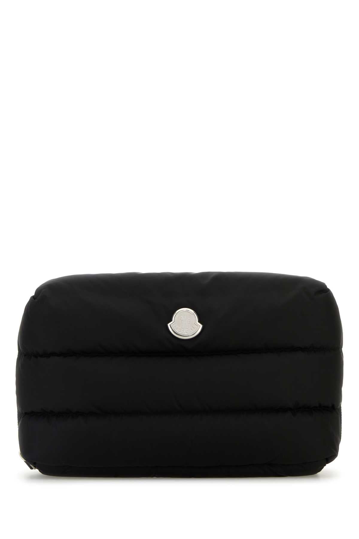 MONCLER CARADOC BEAUTY CASE For Women Exterior: 100% Nylon Lining: 95% Cotton 5% Acrylic Finishing: Silver metal