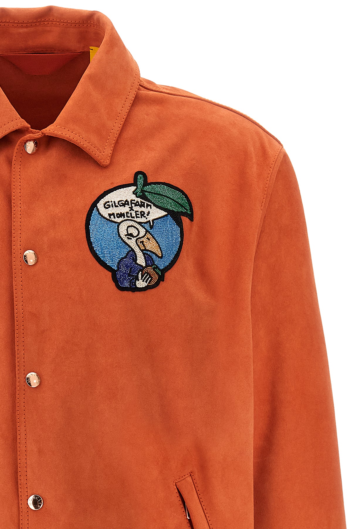 MONCLER GENIUS Moncler x GilgaFarm 'Navel' jacket by DonaldGlover For Men 100% leather