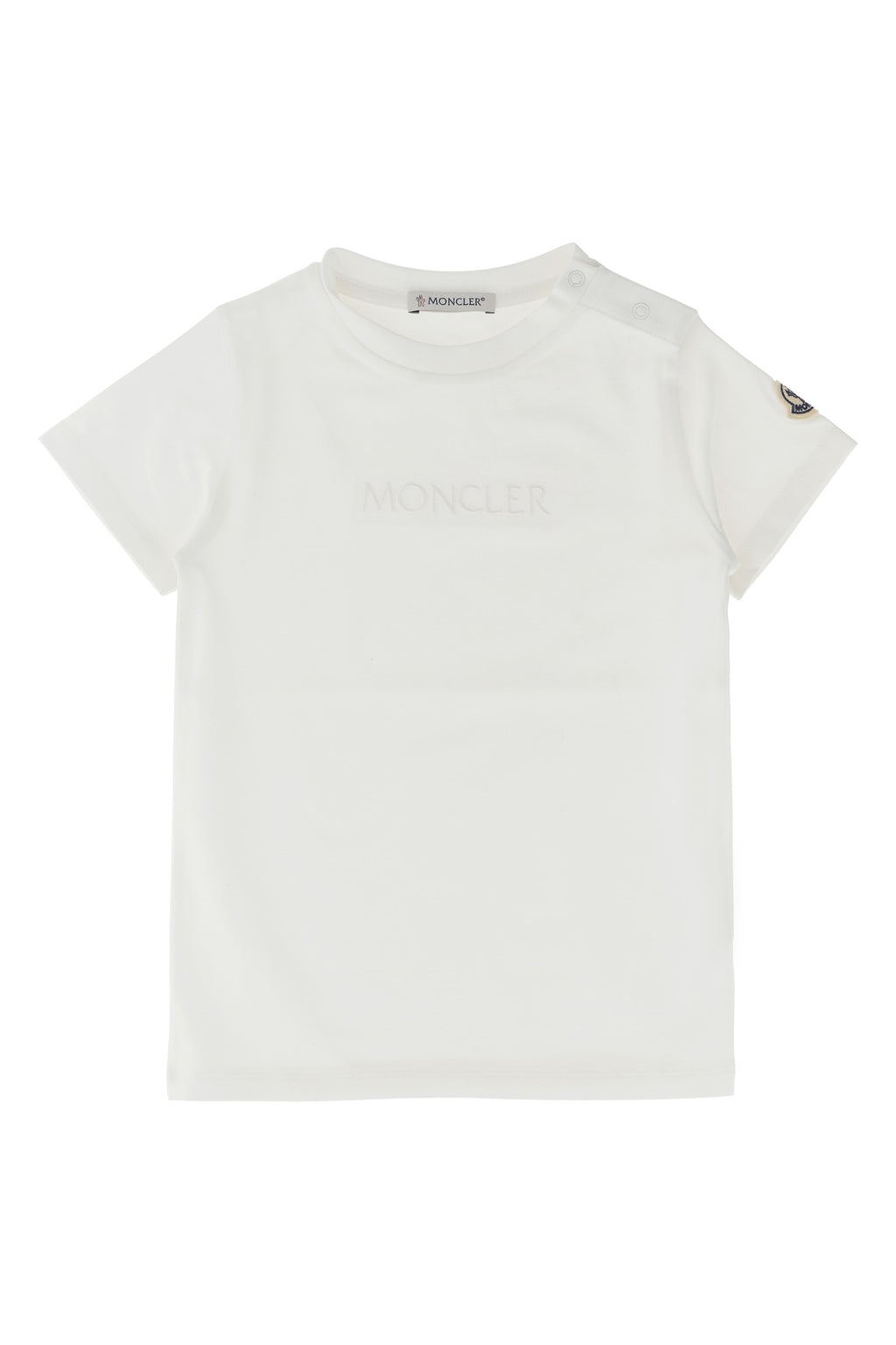 MONCLER ENFANT Logo embroidery t-shirt For Unisex baby 92% cotton, 8% elastane