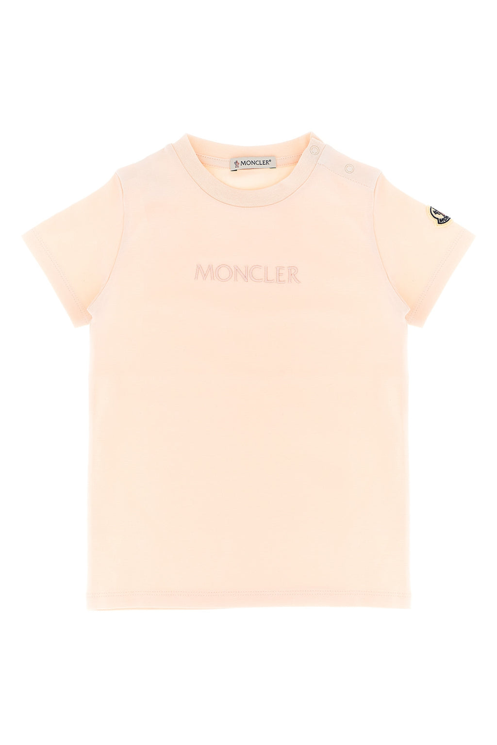 MONCLER ENFANT Logo embroidery t-shirt For Unisex baby 92% cotton, 8% elastane