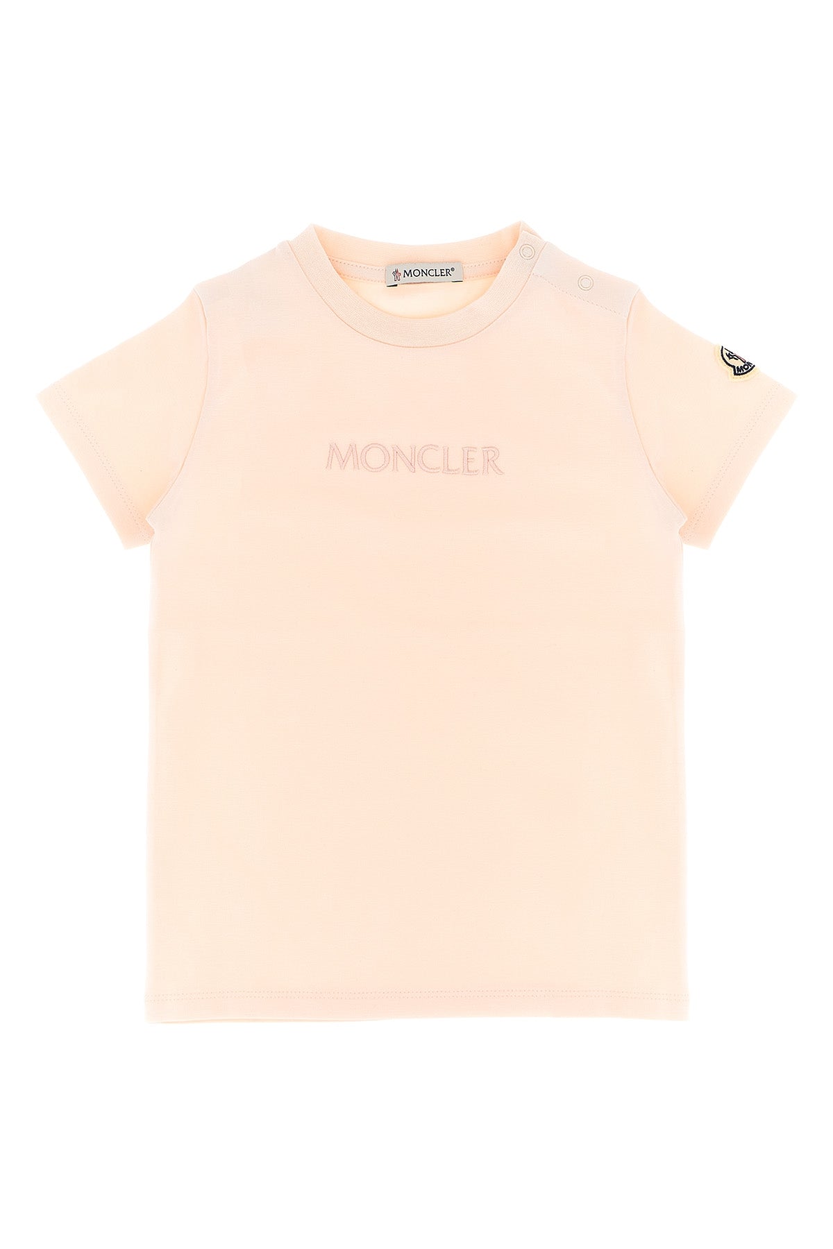 MONCLER ENFANT Logo embroidery t-shirt For Unisex baby 92% cotton, 8% elastane