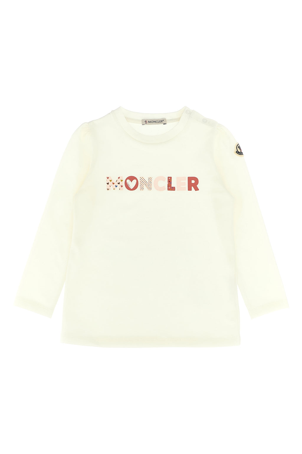 MONCLER ENFANT Logo print T-shirt For Baby girl 92% cotton, 8% elastane