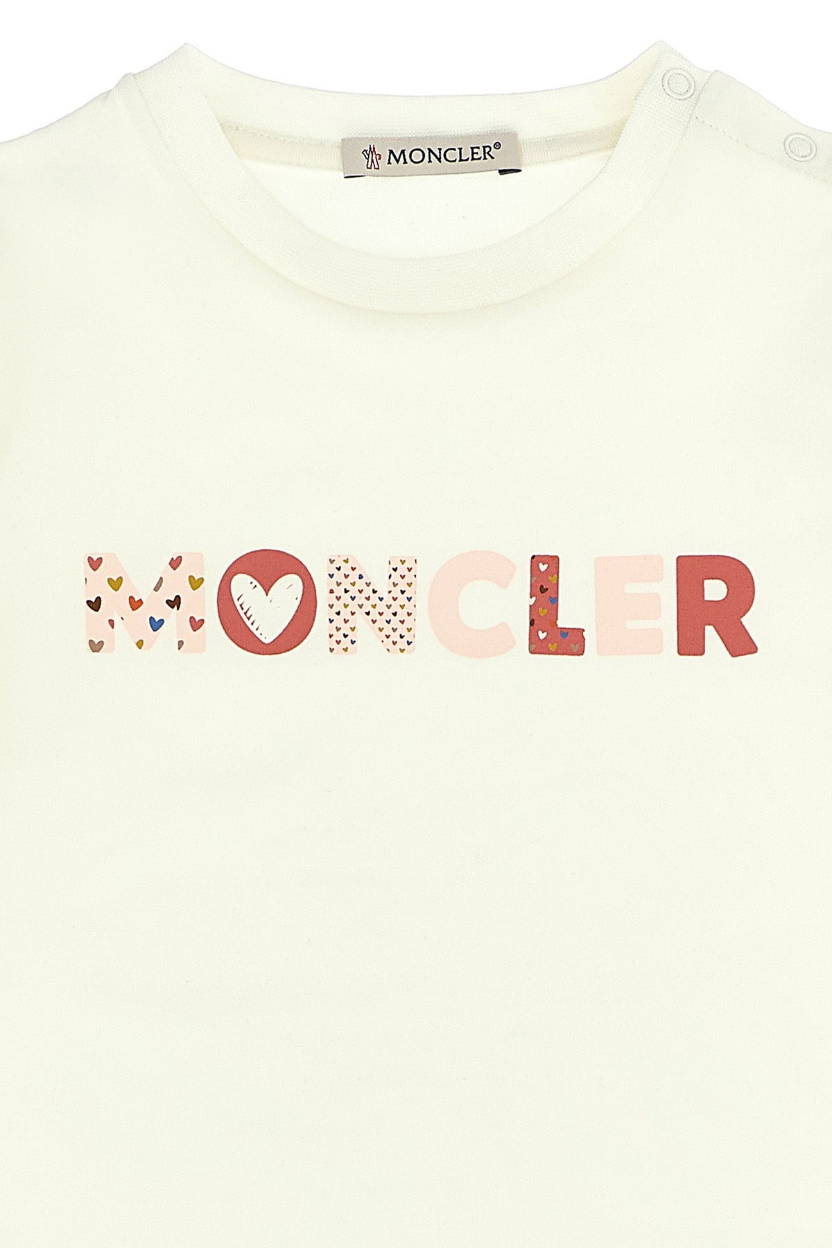 MONCLER ENFANT Logo print T-shirt For Baby girl 92% cotton, 8% elastane