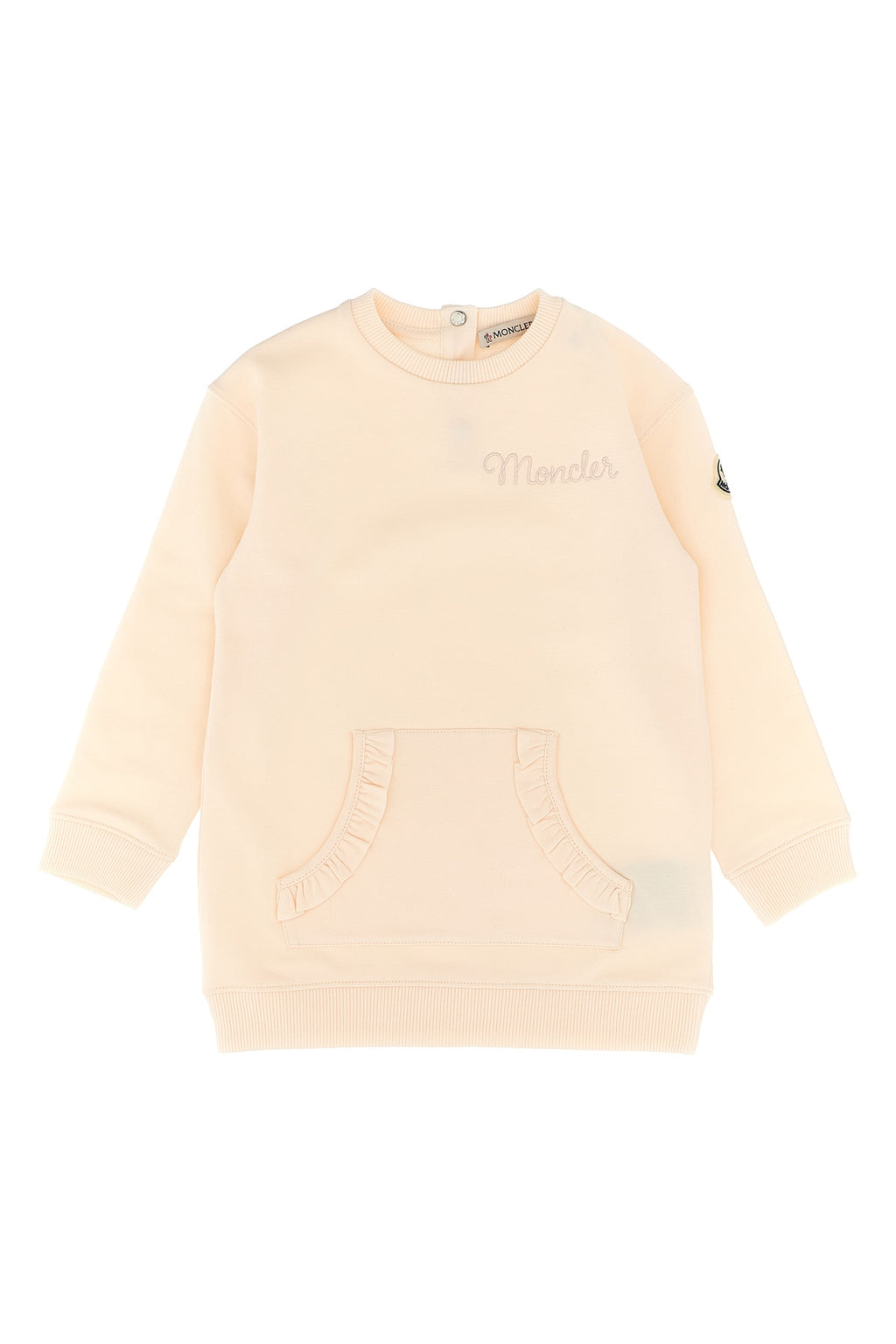 MONCLER ENFANT Logo embroidery dress For Baby girl 95% cotton, 5% elastane
