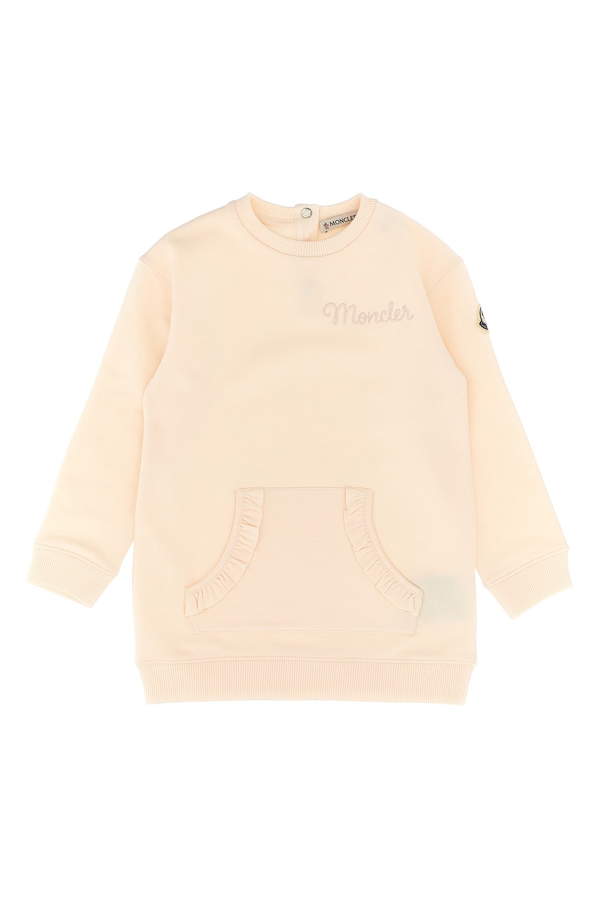 MONCLER ENFANT Logo embroidery dress For Baby girl 95% cotton, 5% elastane
