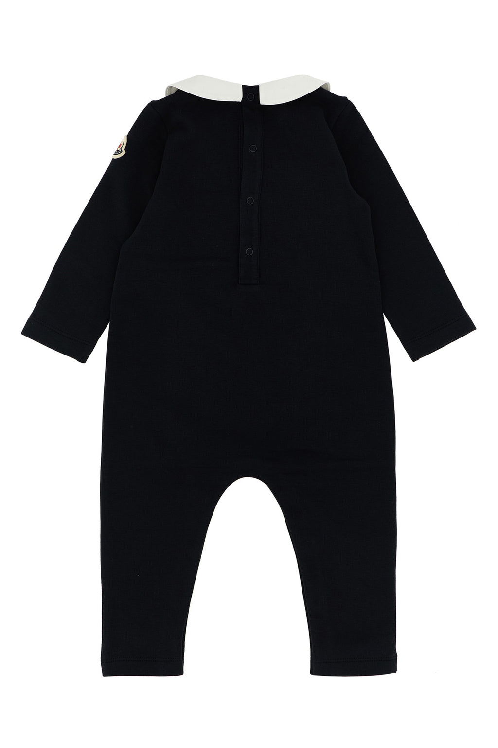 MONCLER ENFANT Logo embroidery jumpsuit For Unisex baby 95% cotton, 5% elastane