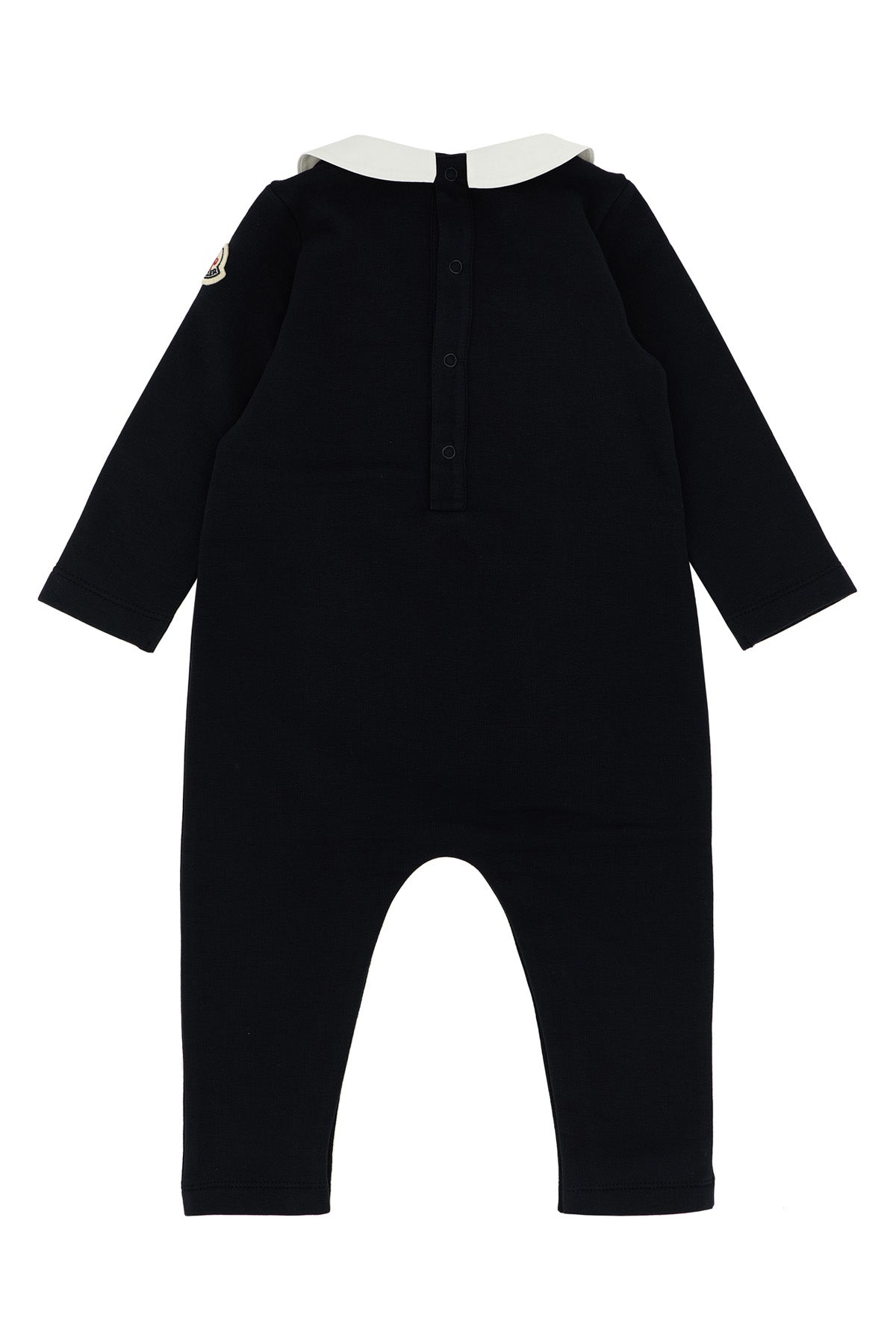 MONCLER ENFANT Logo embroidery jumpsuit For Unisex baby 95% cotton, 5% elastane