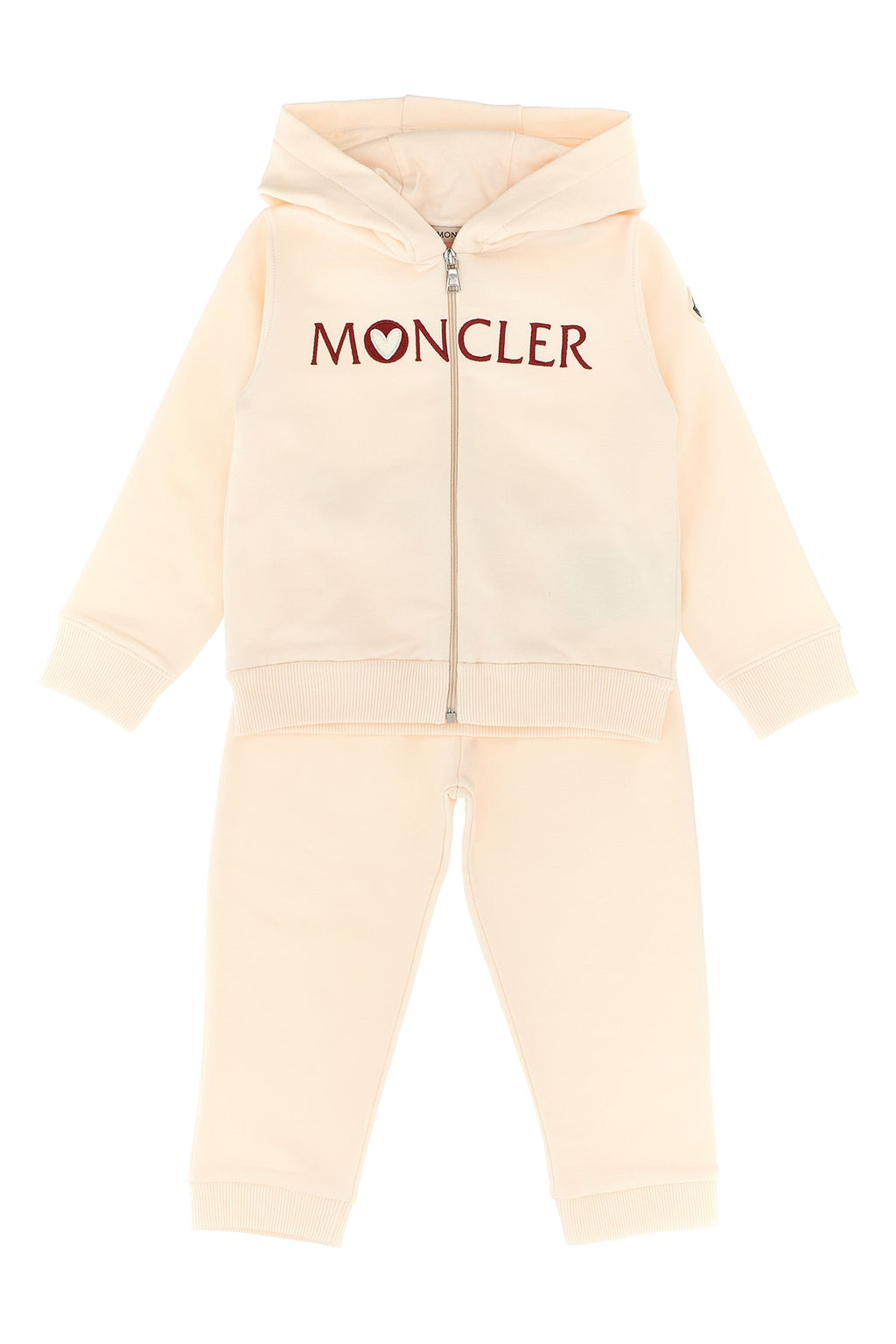 MONCLER ENFANT Complete hoodie + joggers For Baby girl 95% cotton, 5% elastane
