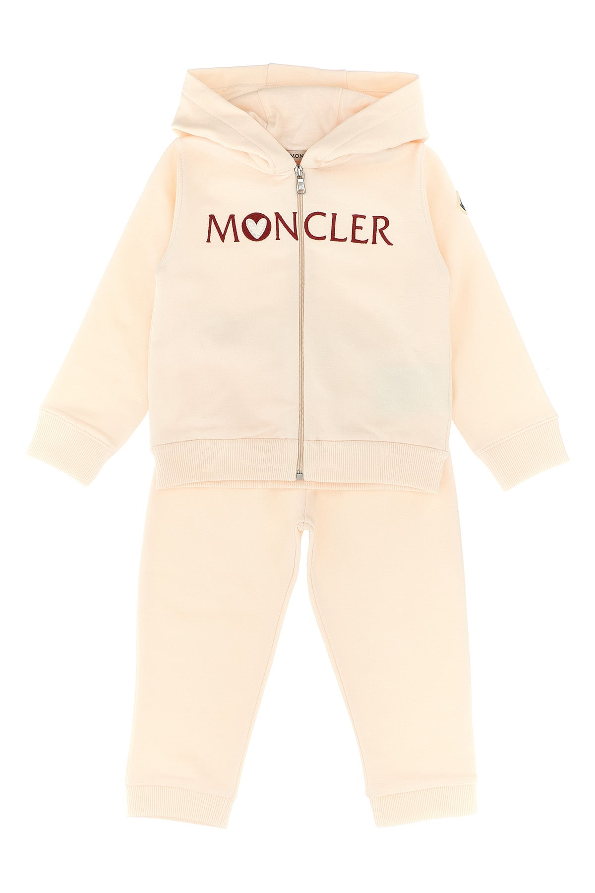 MONCLER ENFANT Complete hoodie + joggers For Baby girl 95% cotton, 5% elastane