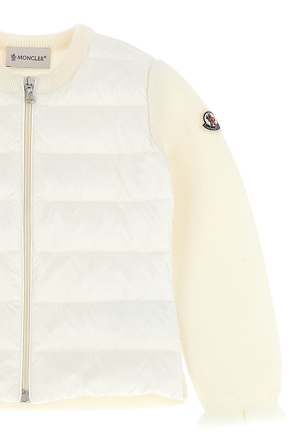 MONCLER ENFANT Two-material cardigan