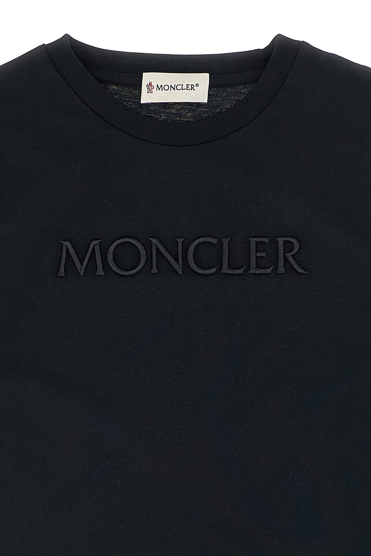 MONCLER ENFANT Logo embroidery t-shirt For Unisex baby 100% cotton