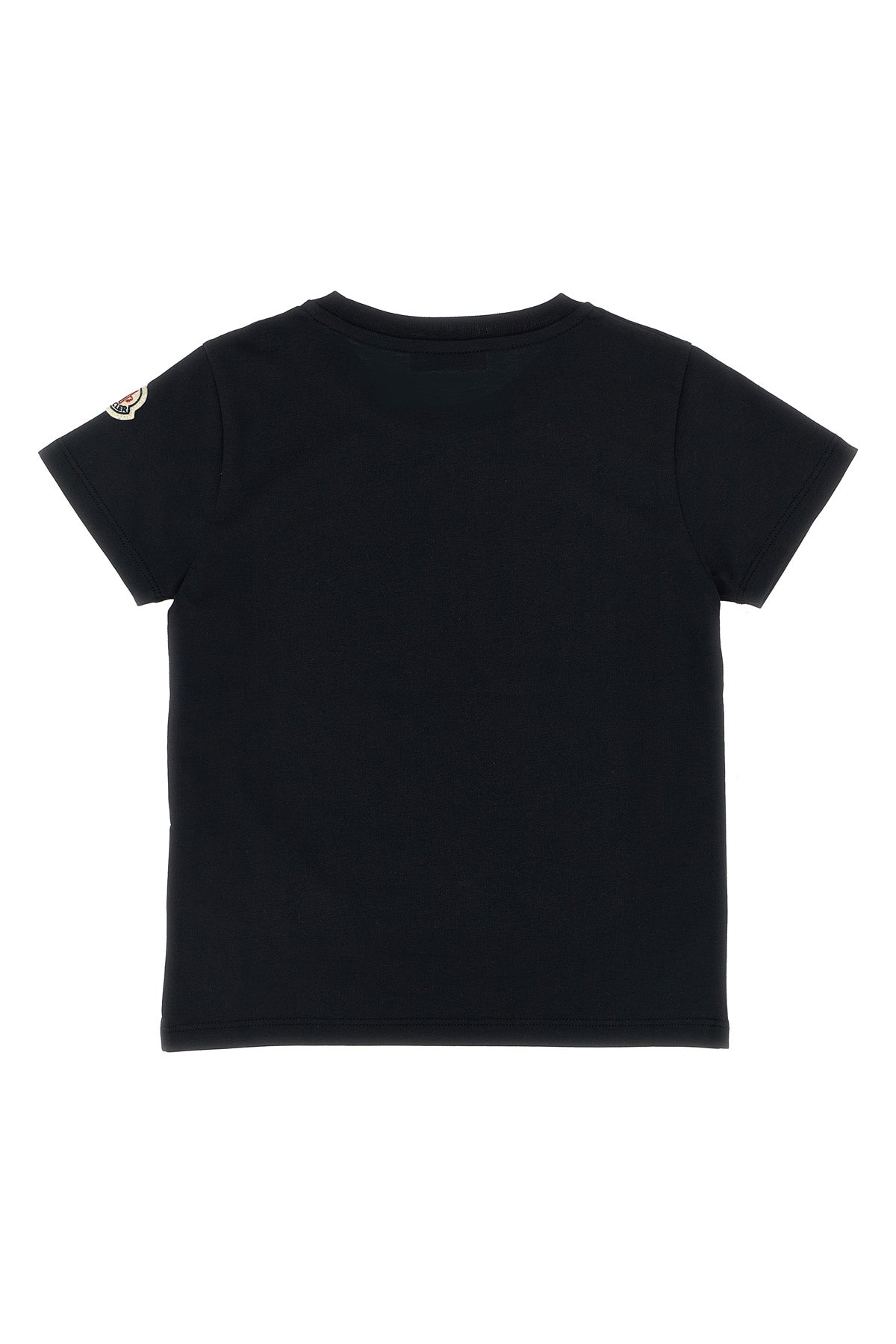 MONCLER ENFANT Sequins logo t-shirt For Baby girl 100% cotton