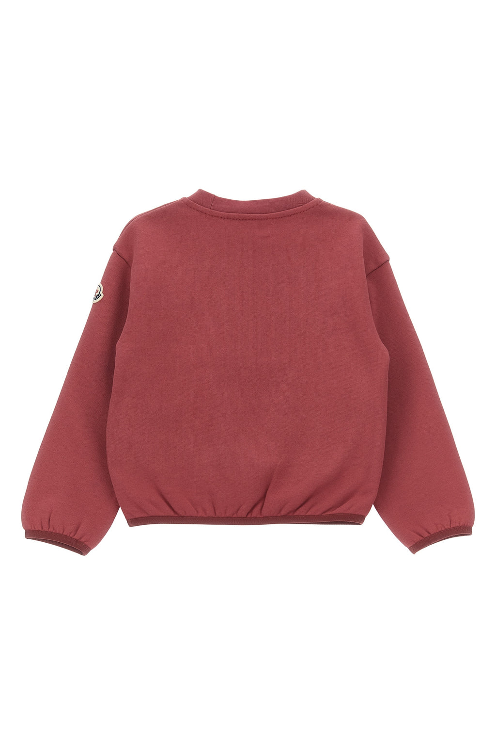 MONCLER ENFANT Teddy logo sweatshirt For Baby girl 60% acrylic, 40% cotton