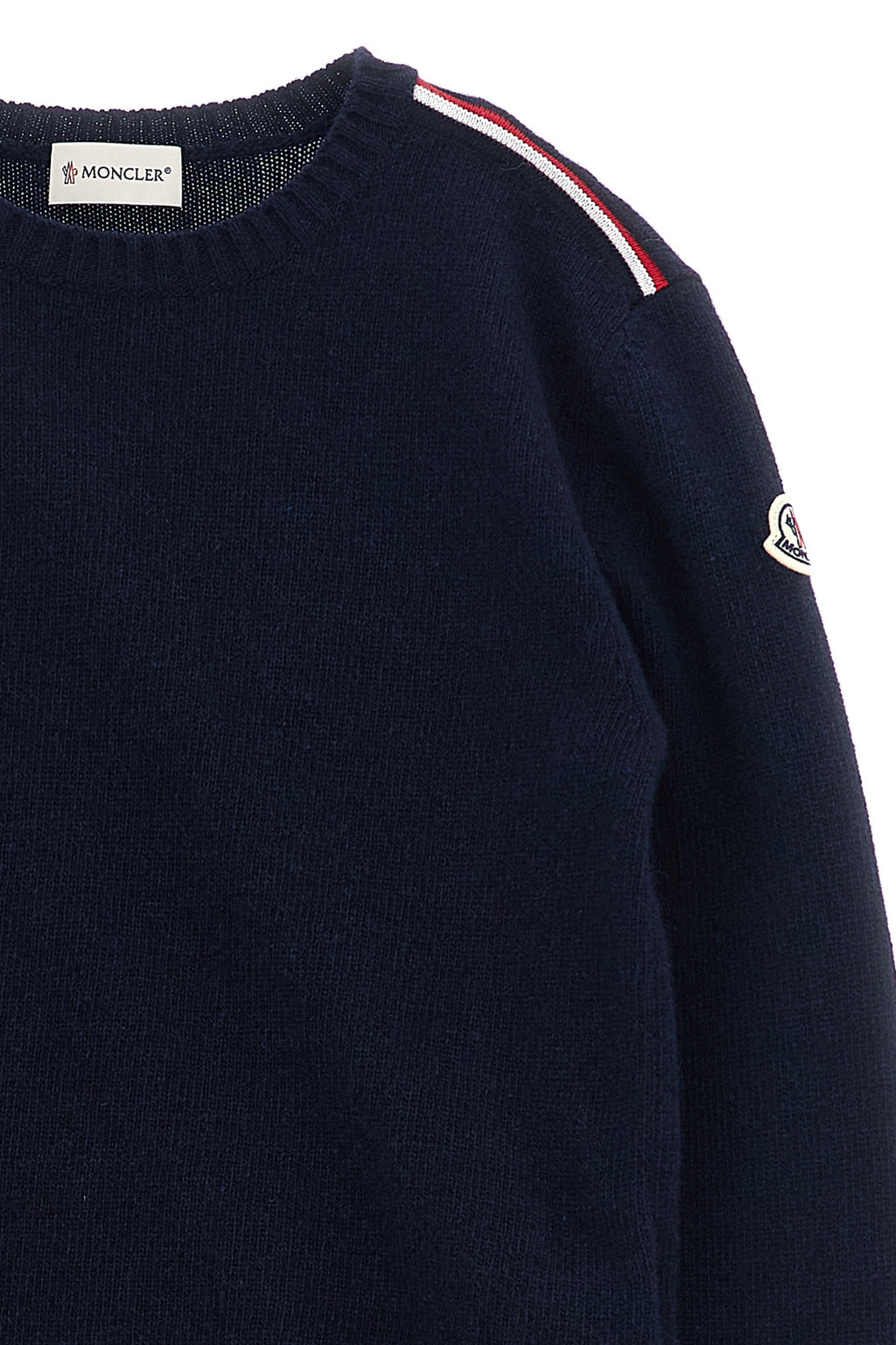 MONCLER ENFANT Tricolor detail sweater