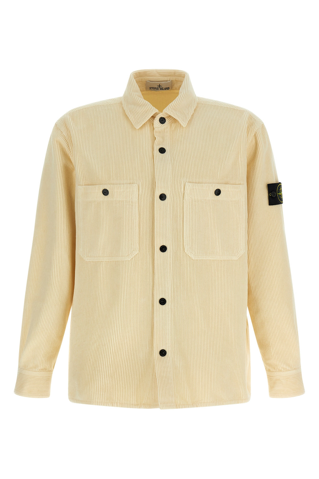 STONE ISLAND Ribbed velvet overshirt For Men 100% cotton