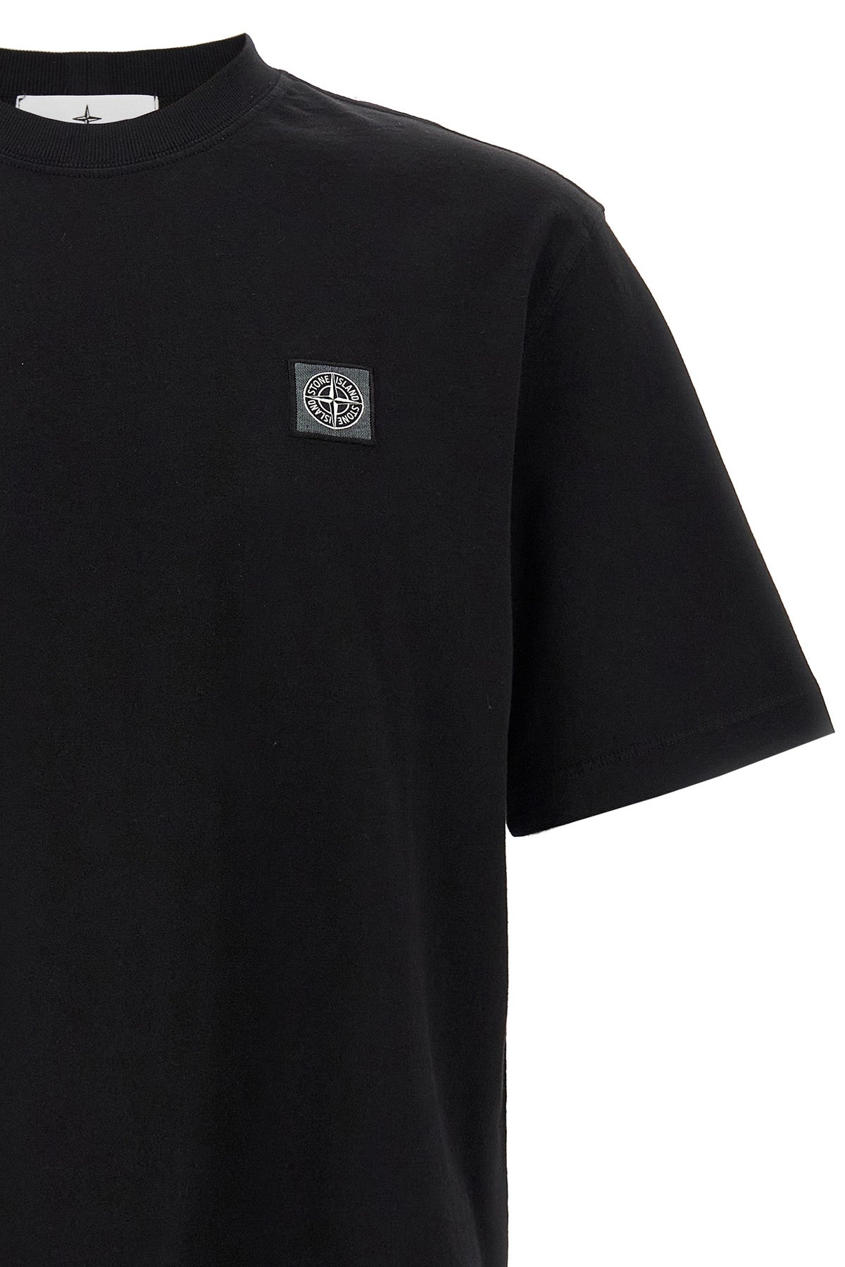 STONE ISLAND Logo patch t-shirt