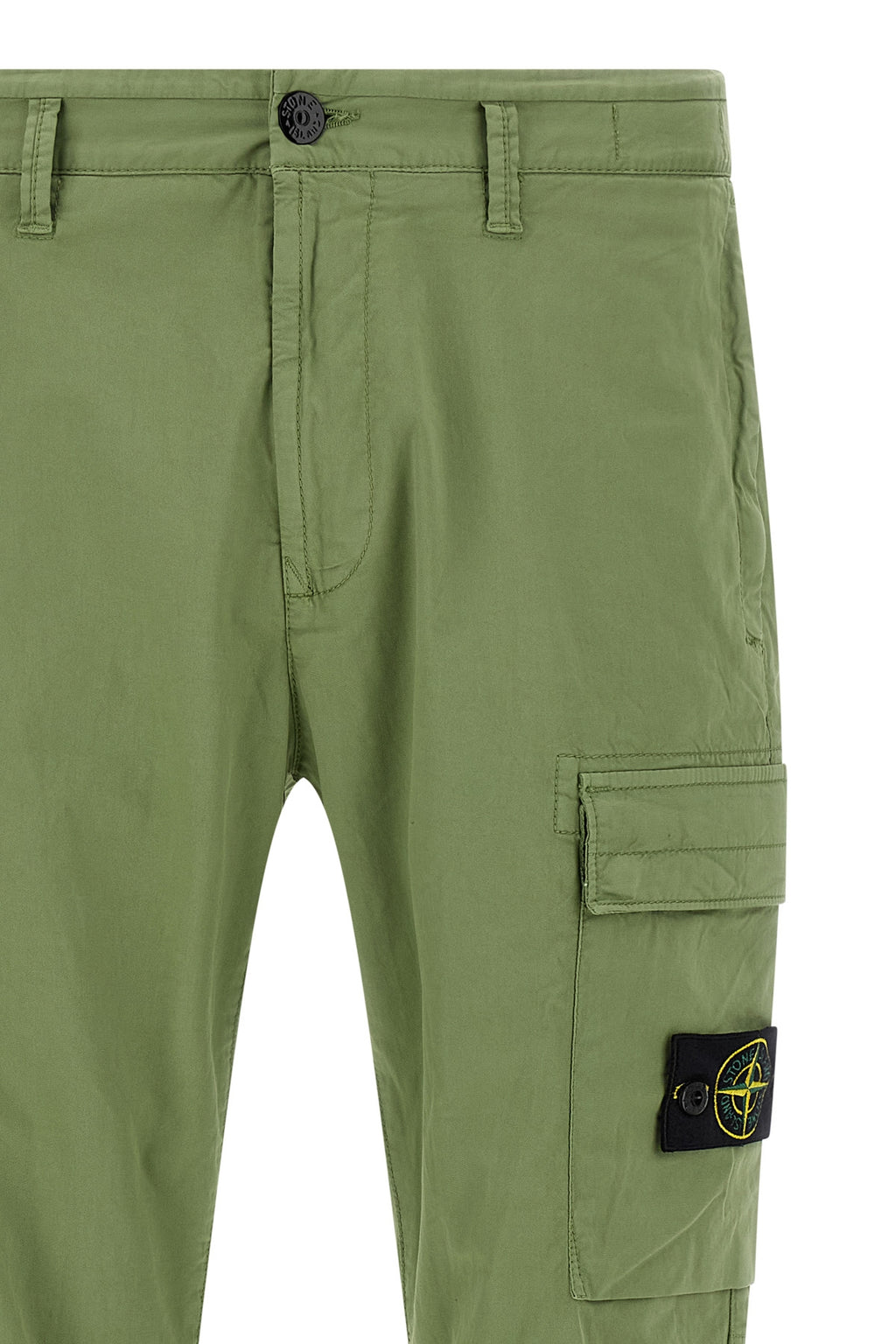 STONE ISLAND Logo badge cargo pants For Men 97% cotton, 3% elastane