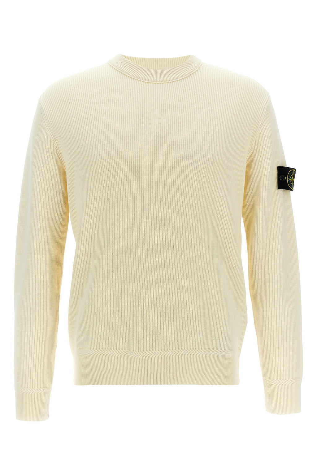 STONE ISLAND Ribbed wool sweater For Men 100% virgin wool