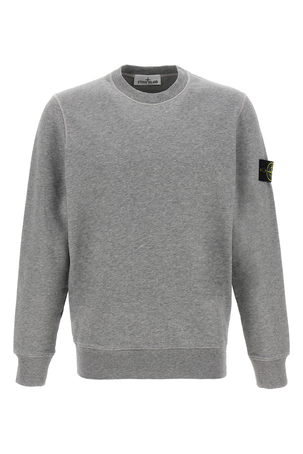 STONE ISLAND Logo badge sweatshirt For Men 98% cotton, 2% elastane