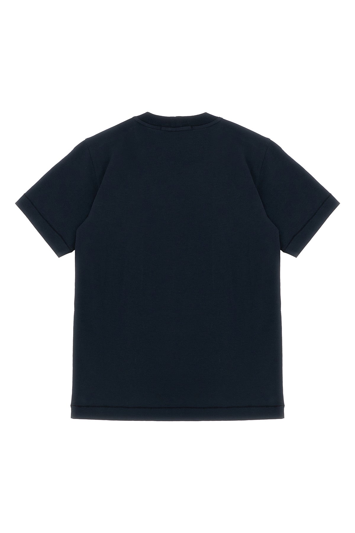 STONE ISLAND JUNIOR Logo patch t-shirt For Baby boy 100% cotton