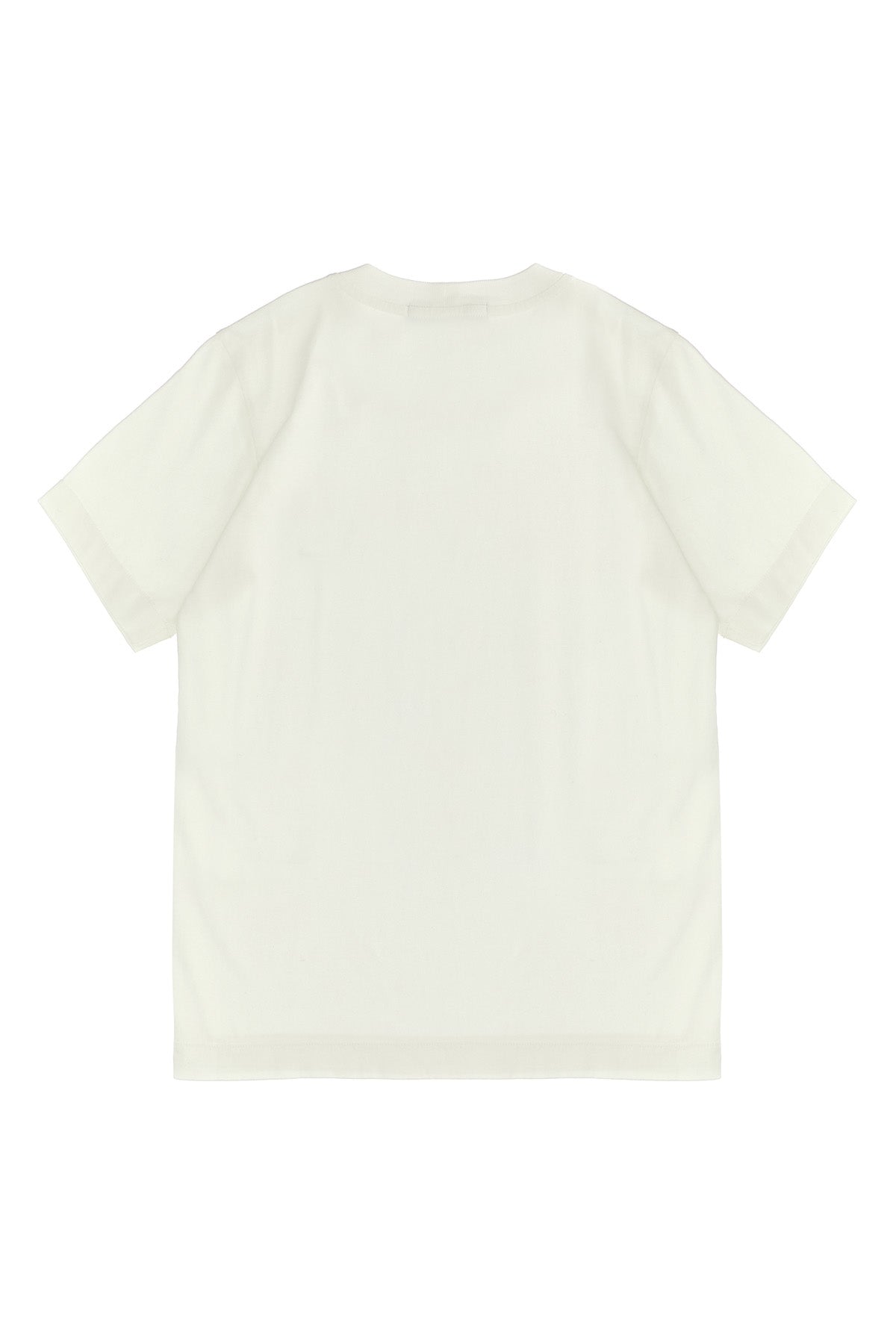 STONE ISLAND JUNIOR Logo patch t-shirt For Baby boy 100% cotton