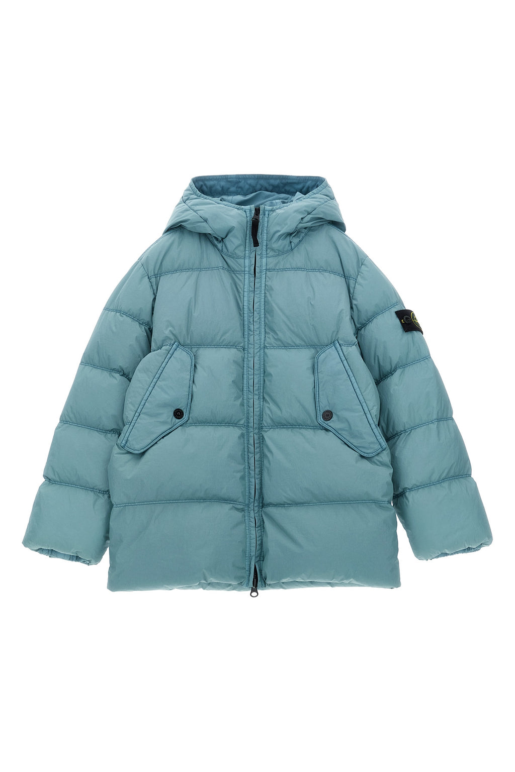 STONE ISLAND JUNIOR Dyed down jacket For Baby boy 100% polyamide