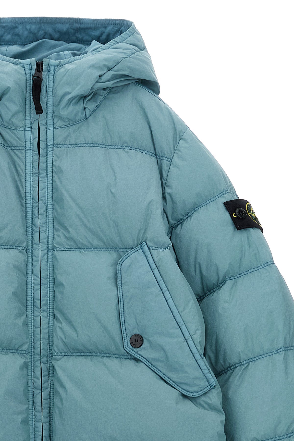 STONE ISLAND JUNIOR Dyed down jacket For Baby boy 100% polyamide