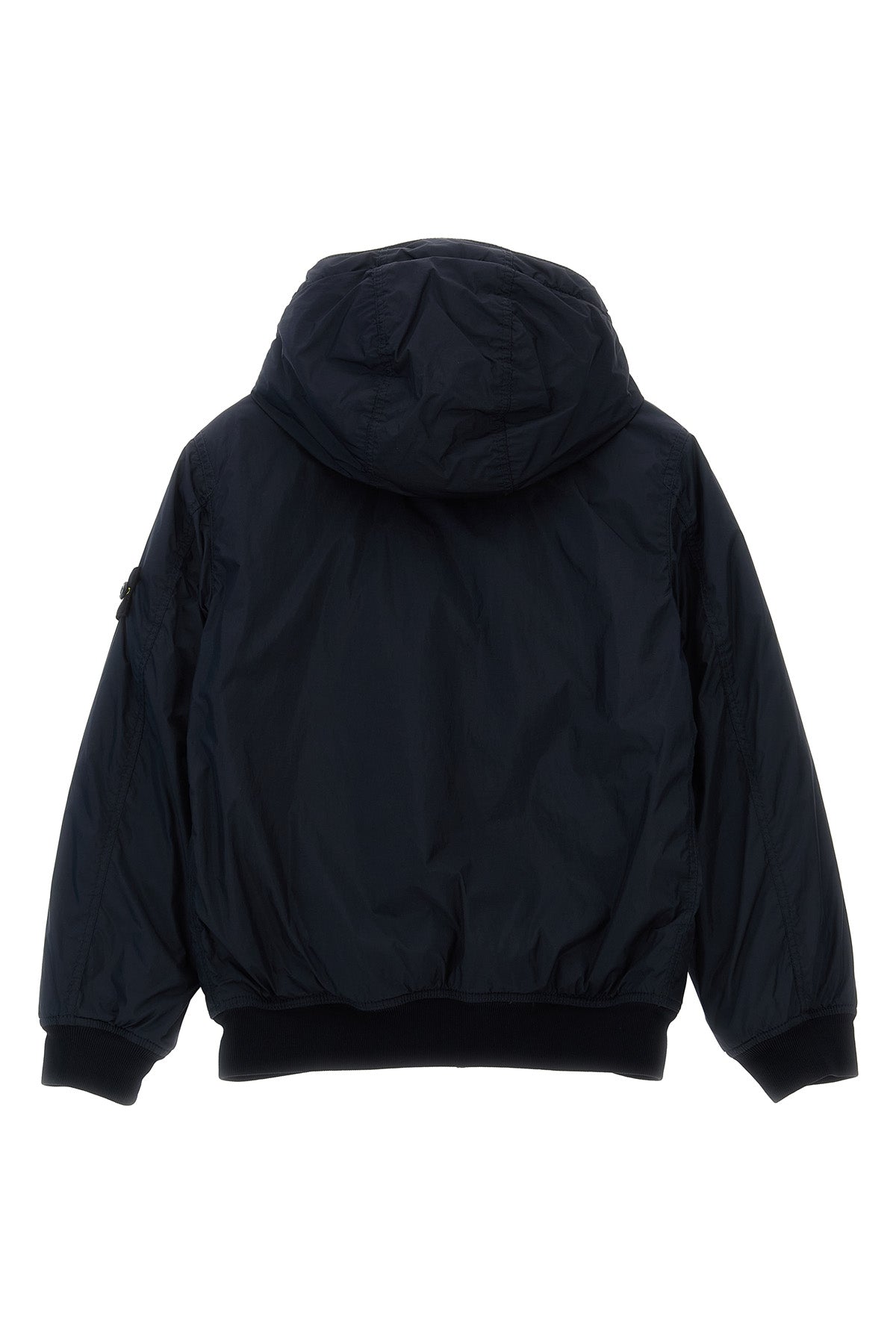 STONE ISLAND JUNIOR Logo badge jacket For Baby boy 100% polyamide