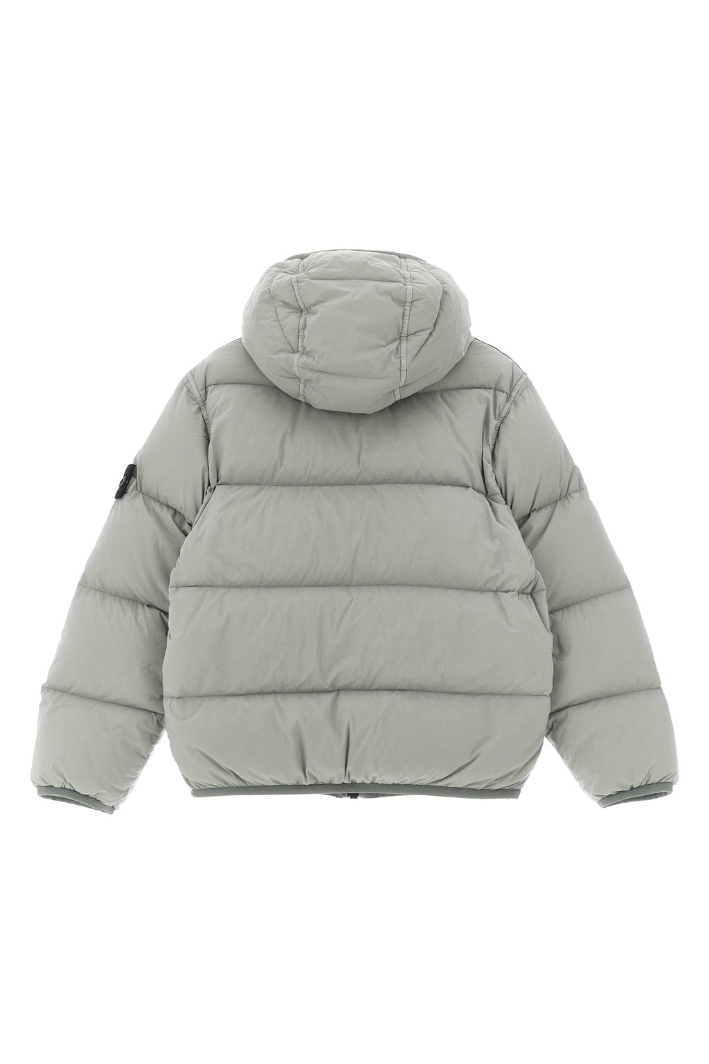 STONE ISLAND JUNIOR Logo badge down jacket For Baby boy 84% polyamide, 16% elastane