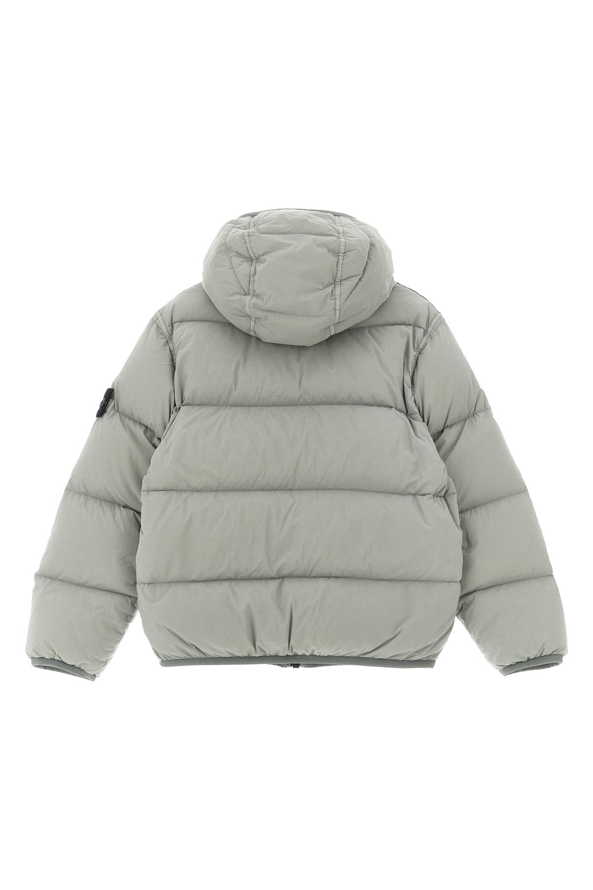 STONE ISLAND JUNIOR Logo badge down jacket For Baby boy 84% polyamide, 16% elastane