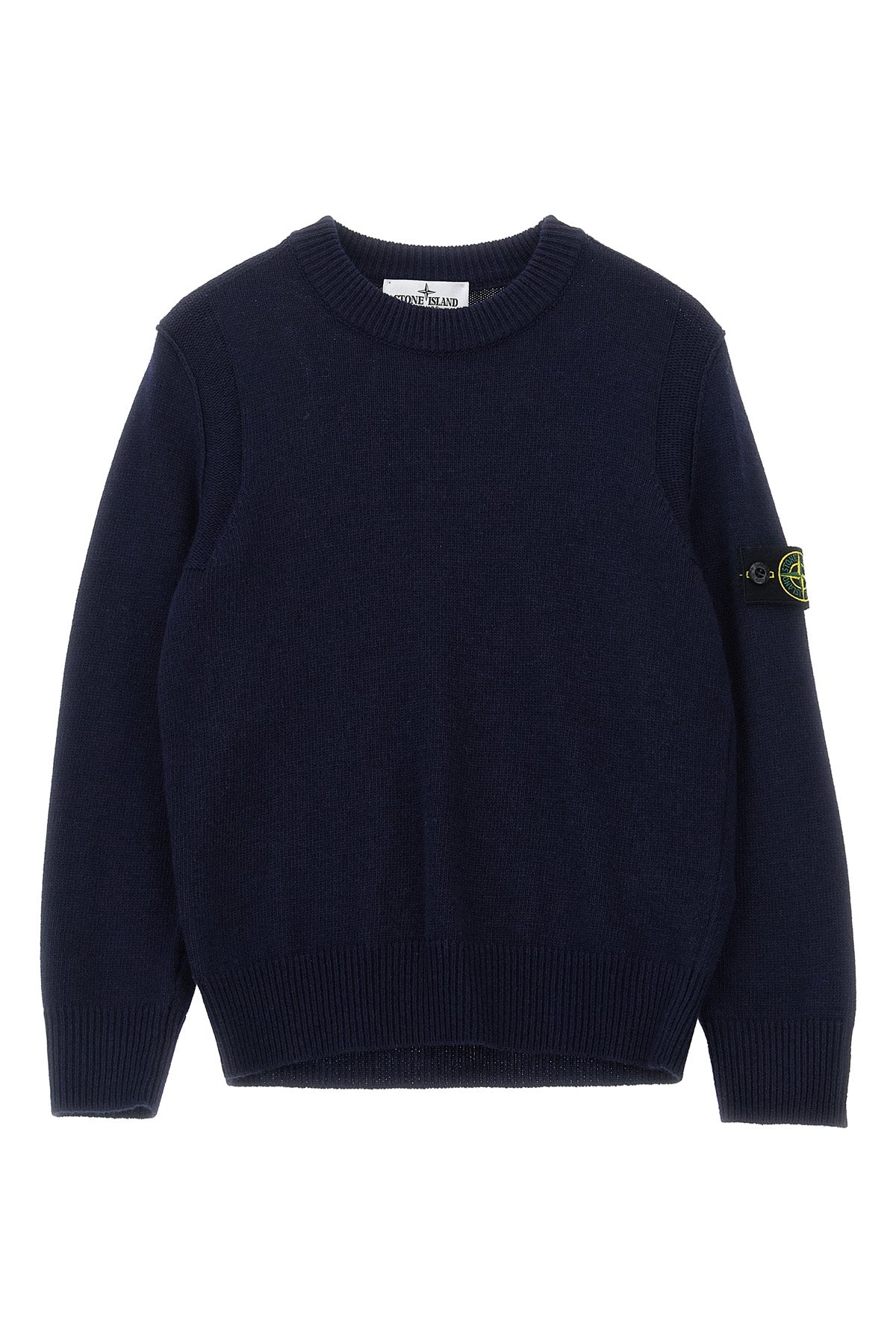 STONE ISLAND JUNIOR Logo badge sweater