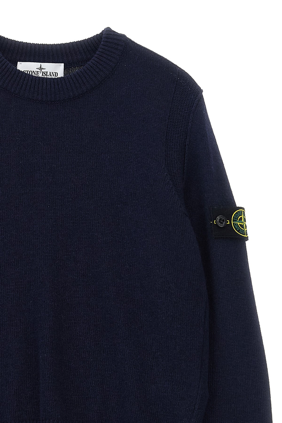 STONE ISLAND JUNIOR Logo badge sweater