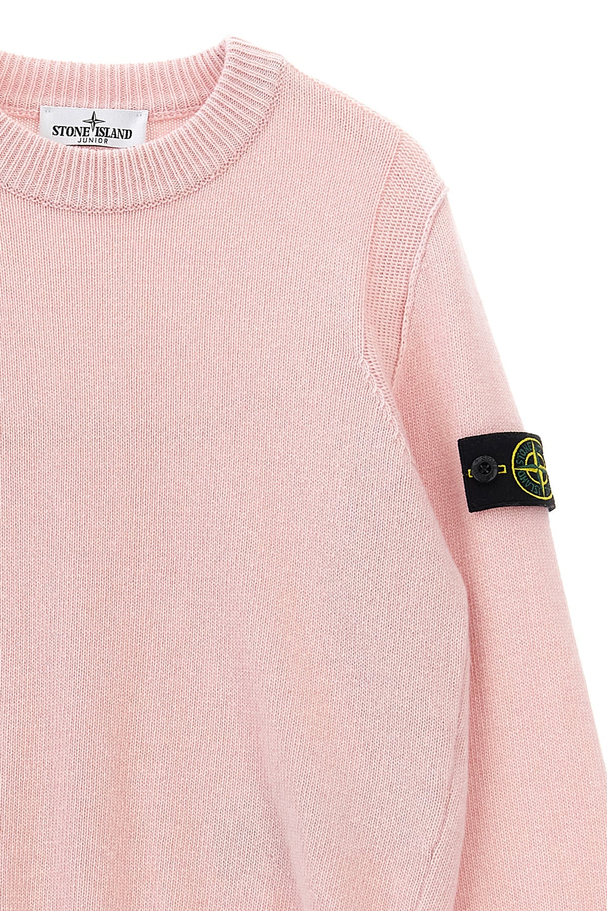 STONE ISLAND JUNIOR Logo badge sweater