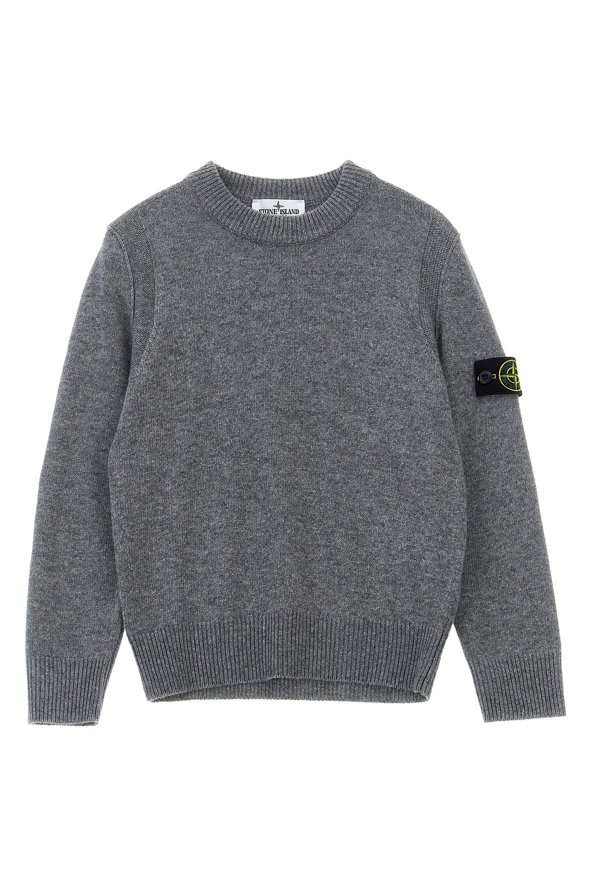 STONE ISLAND JUNIOR Logo badge sweater
