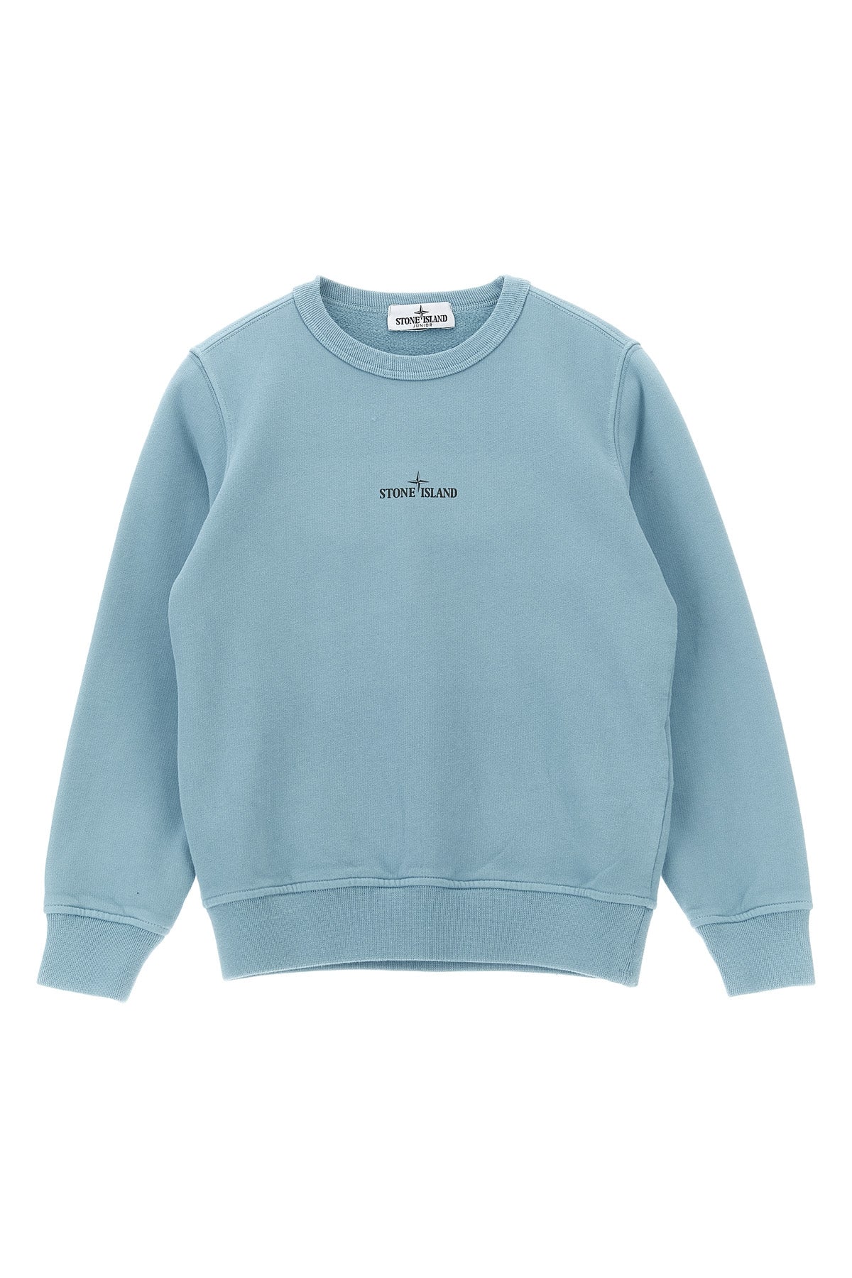 STONE ISLAND JUNIOR Front and back print sweatshirt For Baby boy 100% cotton