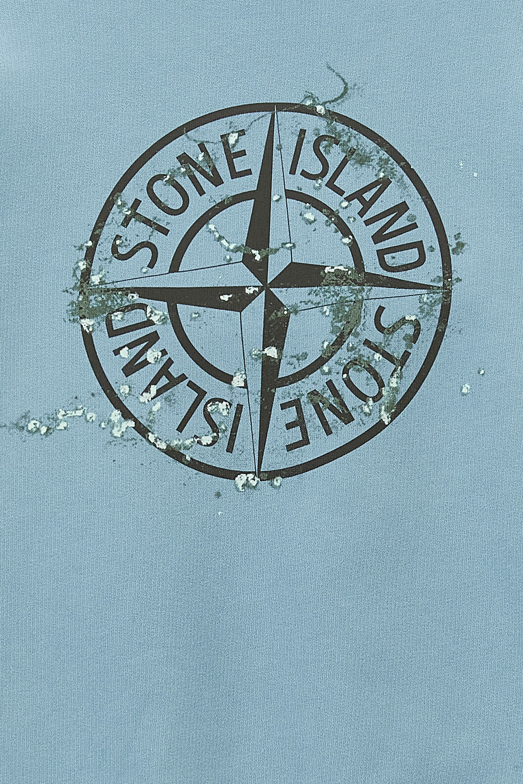 STONE ISLAND JUNIOR Front and back print sweatshirt For Baby boy 100% cotton