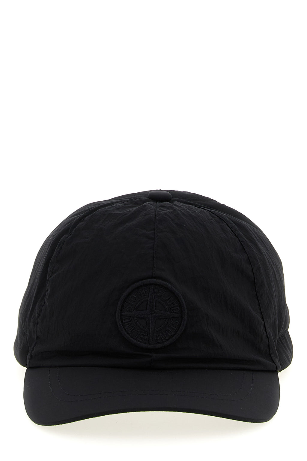 STONE ISLAND JUNIOR Logo patch cap For Baby boy 100% polyamide