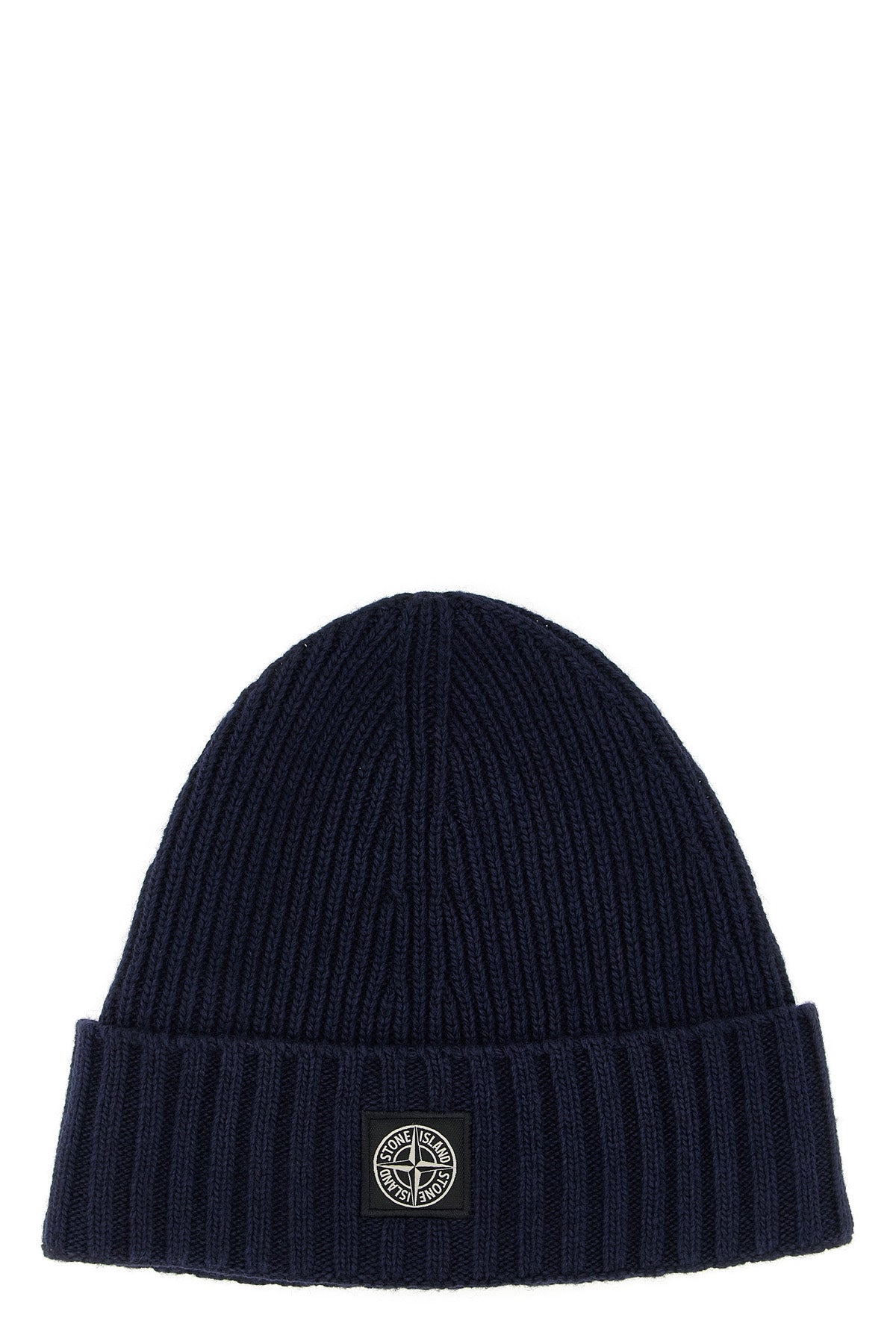 STONE ISLAND JUNIOR Logo patch beanie For Baby boy 40% wv, 30% vi, 20% pa, 10% ws
