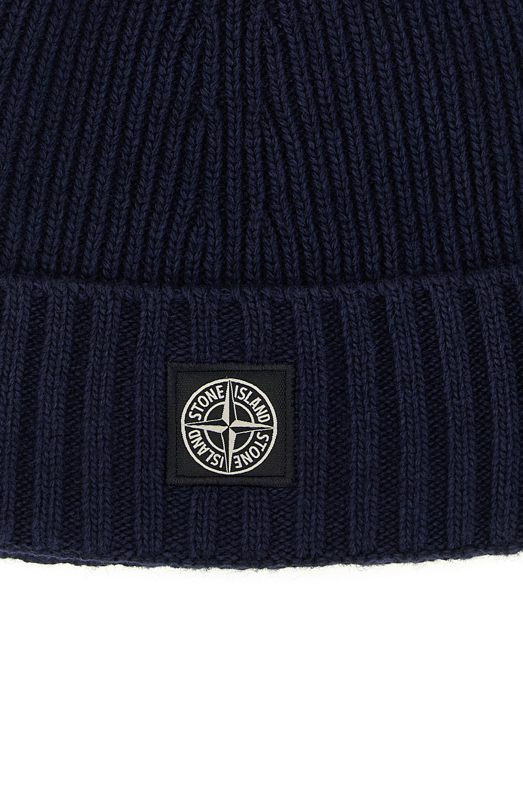 STONE ISLAND JUNIOR Logo patch beanie For Baby boy 40% wv, 30% vi, 20% pa, 10% ws