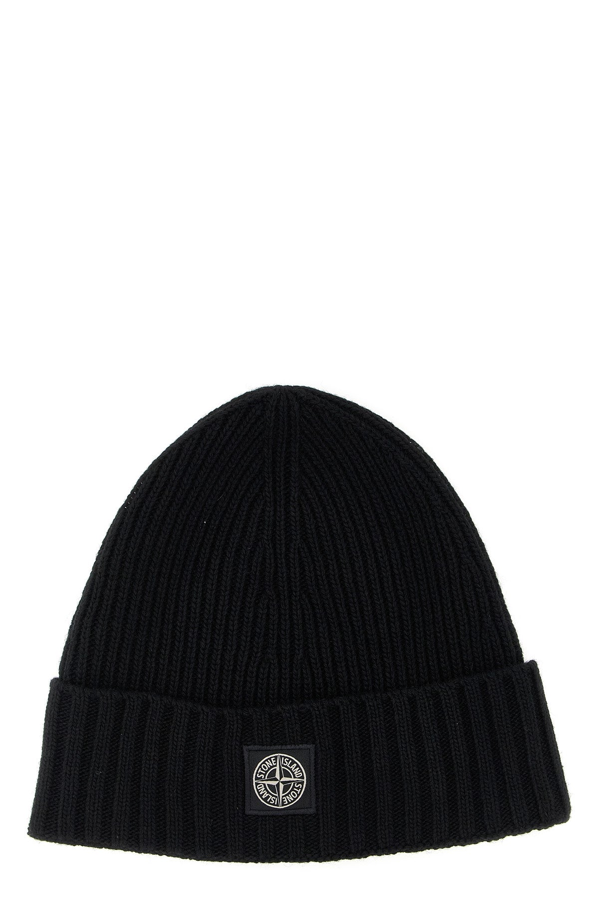 STONE ISLAND JUNIOR Logo patch beanie For Baby boy 40% wv, 30% vi, 20% pa, 10% ws