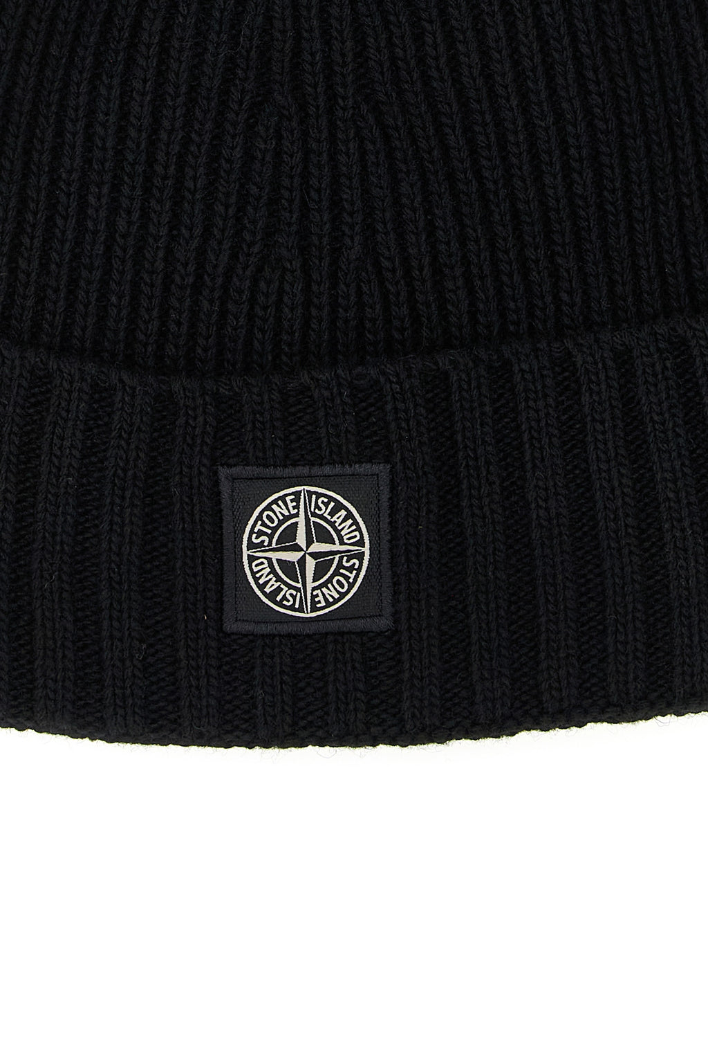 STONE ISLAND JUNIOR Logo patch beanie For Baby boy 40% wv, 30% vi, 20% pa, 10% ws
